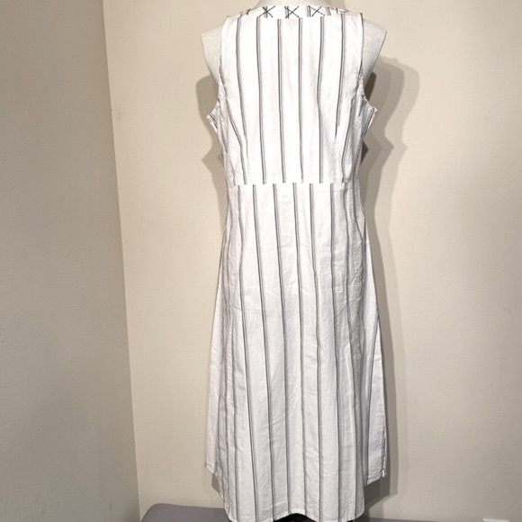 tulip clothing Victoria Dress in Goldman Stripe NWT sleeveless midi dress size S - Picture 8 of 10